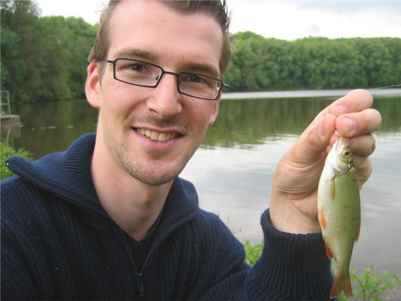 Schöne Rotfeder aus dem Wendebachstausee bei Göttingen